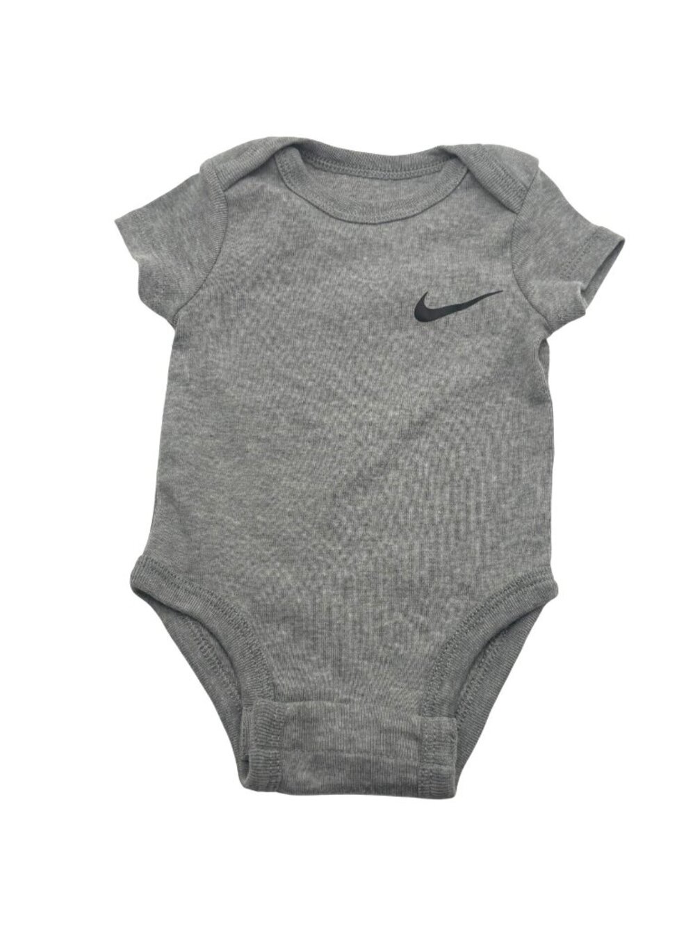 Nike Baby Short-Sleeve Onesie Heather Gray, Sz. 3M